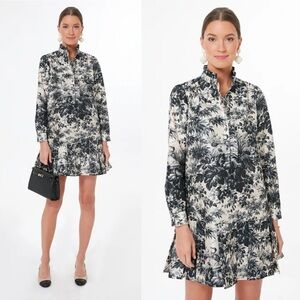 tuckernuck navy blue toile tate dress Tuckernuck Navy Chloe Dress Navy / XXS